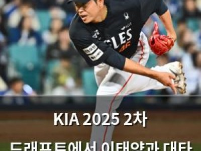 KIA 2025 2차 드래프트에서 이태양과 대타 뽑을 거라며 화제